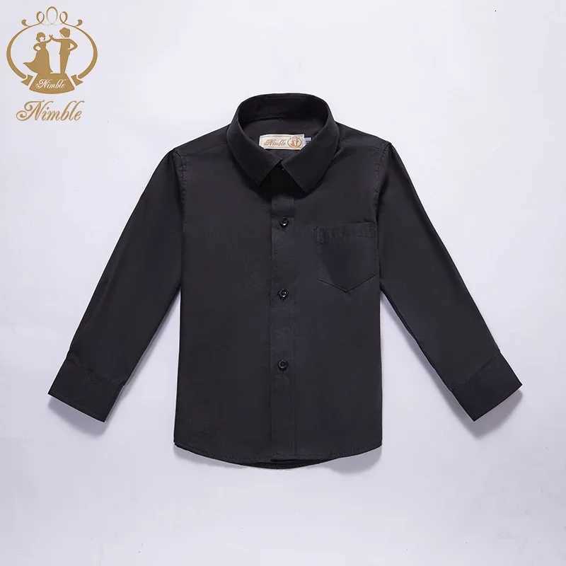 Baby Clothes 2023 Spring Autumn New School Formal Long Sleeve Shirt for Boys Turn Down Collar Blouse Coat Teenage Tops 2-13 Years X250806