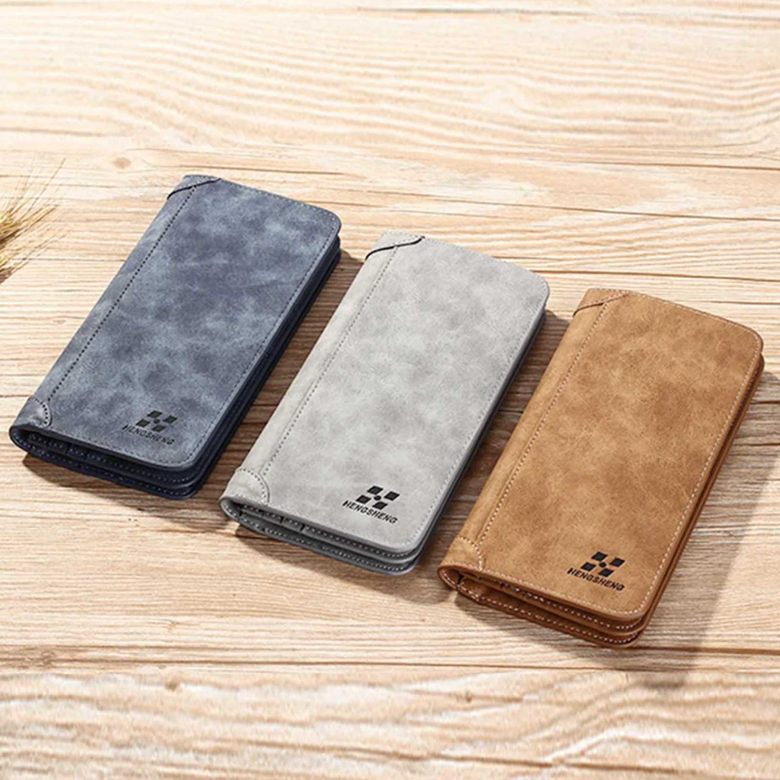 New Mens Wallet Long Wallet Mens Retro Style Men Large Capacity Wallet Bag Luxury Design Men Multi Card Wallet XJ250806