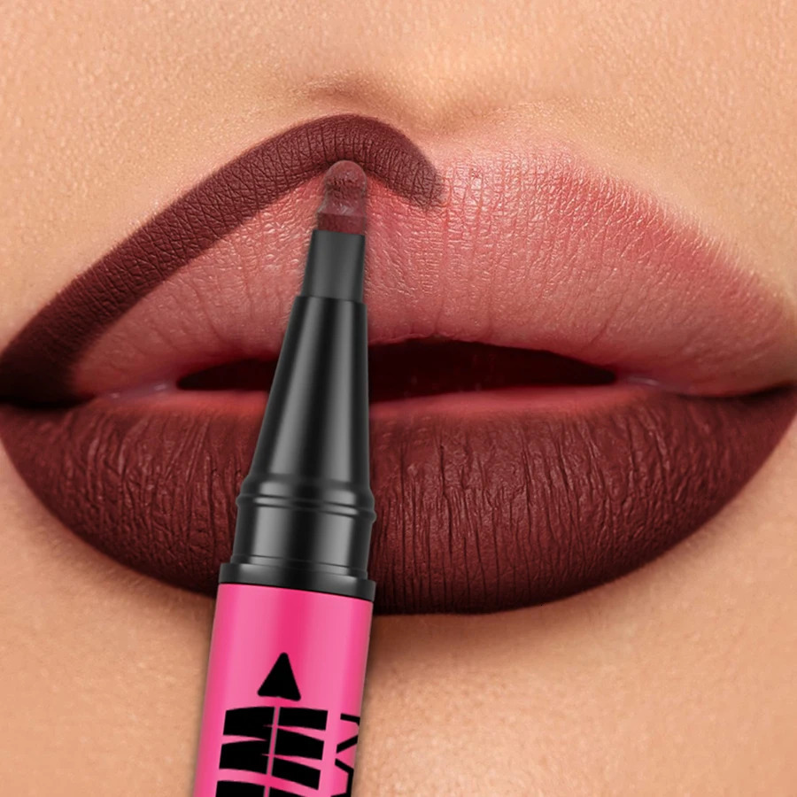 Lip Liner Waterproof Sweatproof Matte Multi-color Correcting Liquid Lipstick Pen Sexy Red Brown Lip Makeup for Women Gifts 250805