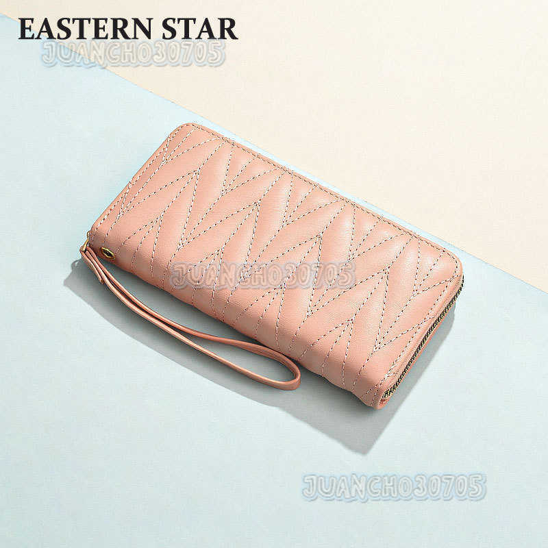 Solid Womens Long Mobile Bag Large Capacity Handheld Wallet 2025 Fashion Spring Fashion Multi Functional Wallet H250806