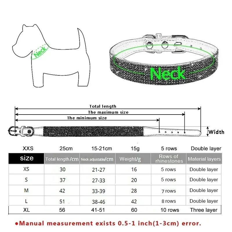 Suede Fiber Crystal Dog Collar Comfortable Glitter Rhinestone Dog Collars Zinc Alloy Buckle Collar for Small Dogs Cats XXS-XL 250805