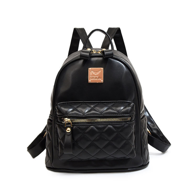 Cross-border Free Delivery To Your Backpack Bag Ladies 2025 Spring Luxury Bag New Pu Fashion Lingge Designer Bag Ladies Backpack Travel Backpack