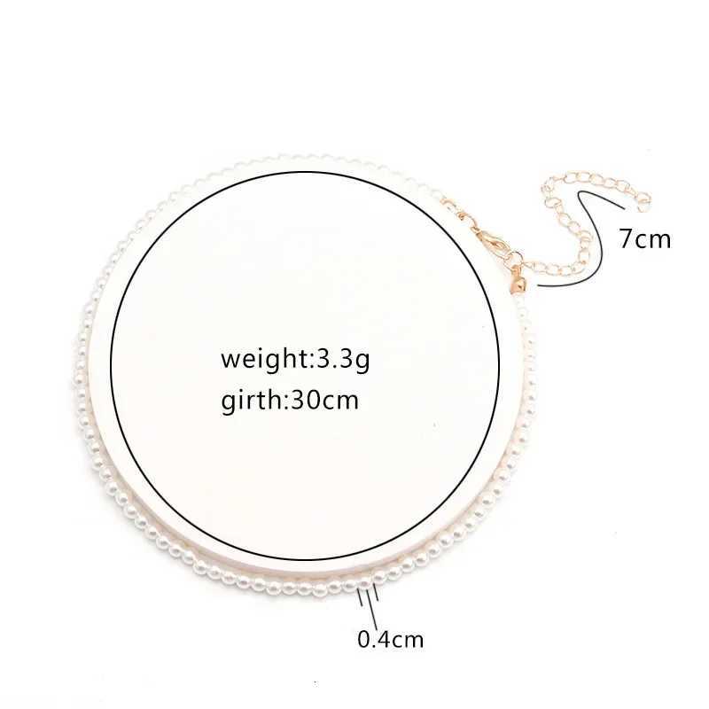 Elegant Big White Imitation Pearl Beads Choker Clavicle Chain Necklace for Women Wedding Vintage Pearl Jewelry Collar 2023 New Y250805
