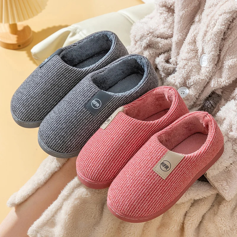 Winter Warm Shoes Woman Men Indoor Slippers Soft Plush Lovers Home Floor Slipper Anti-slip Ladies Bedroom Slides SH08212 250731