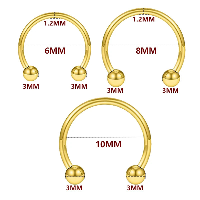 40PCS Steel Body Piercing Jewelry Lot Bulk Nose Ring Tongue Bar Lot Eyebrow Labret Piercing Set Horseshoe Ring Lot Pack 250805