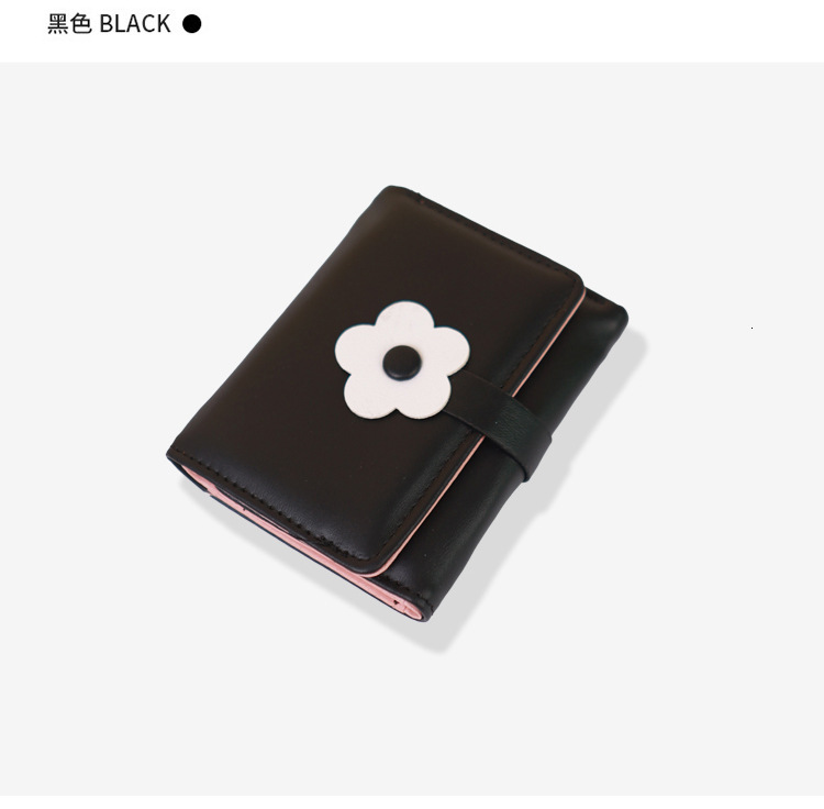 New Simple Fresh Sweet Multi-Card Slot Floral Short 70% off Women's Wallet