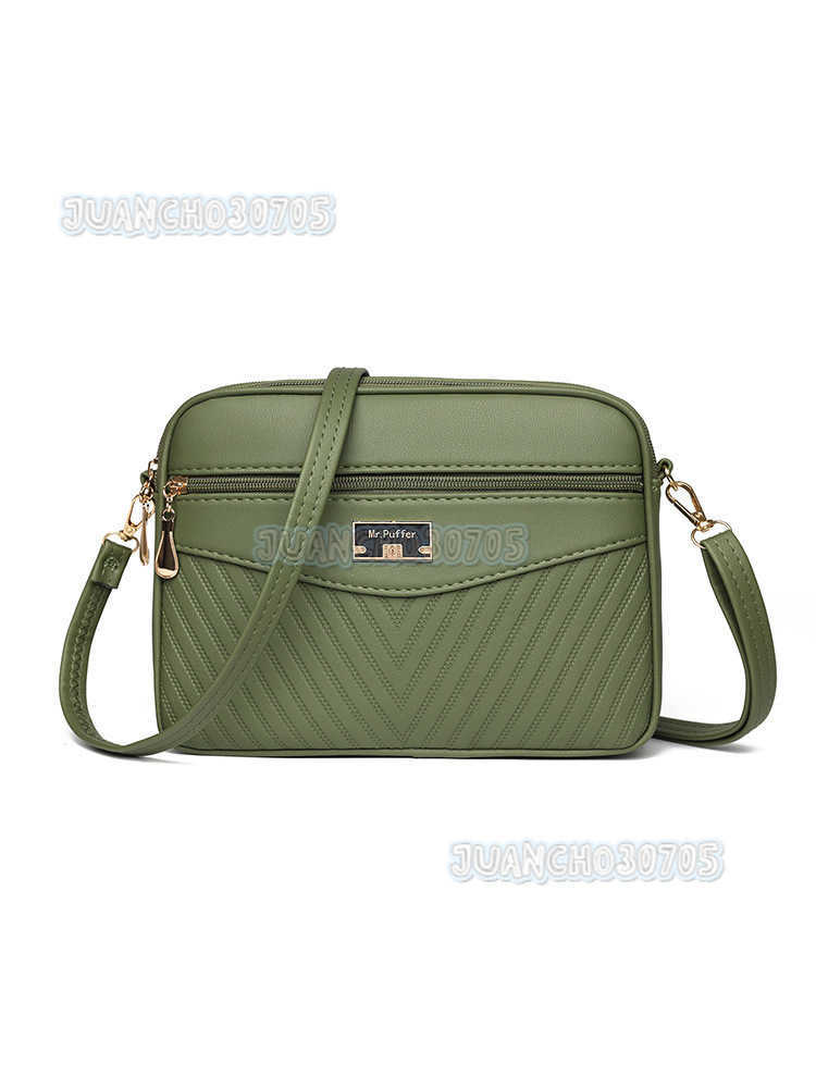 Bag 2025 New Summer Womens Crossbody Niche Underarm Bag Printed Ladies Shoulder Small Square Bag H250806