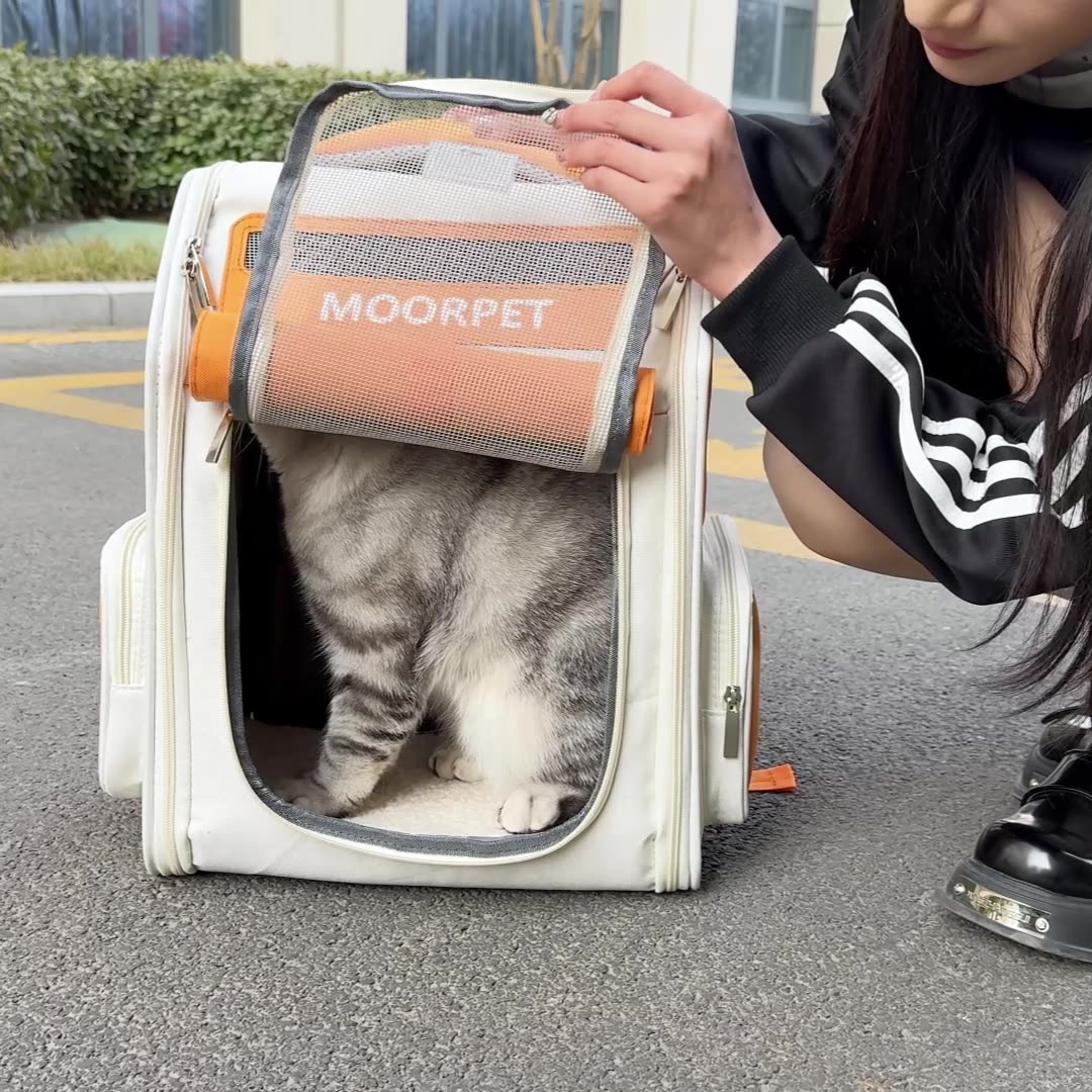 Beni Pet This breathable cat bag comes in multiple colors and is available for portable travel. It features breathable shoulders and a high level of a
