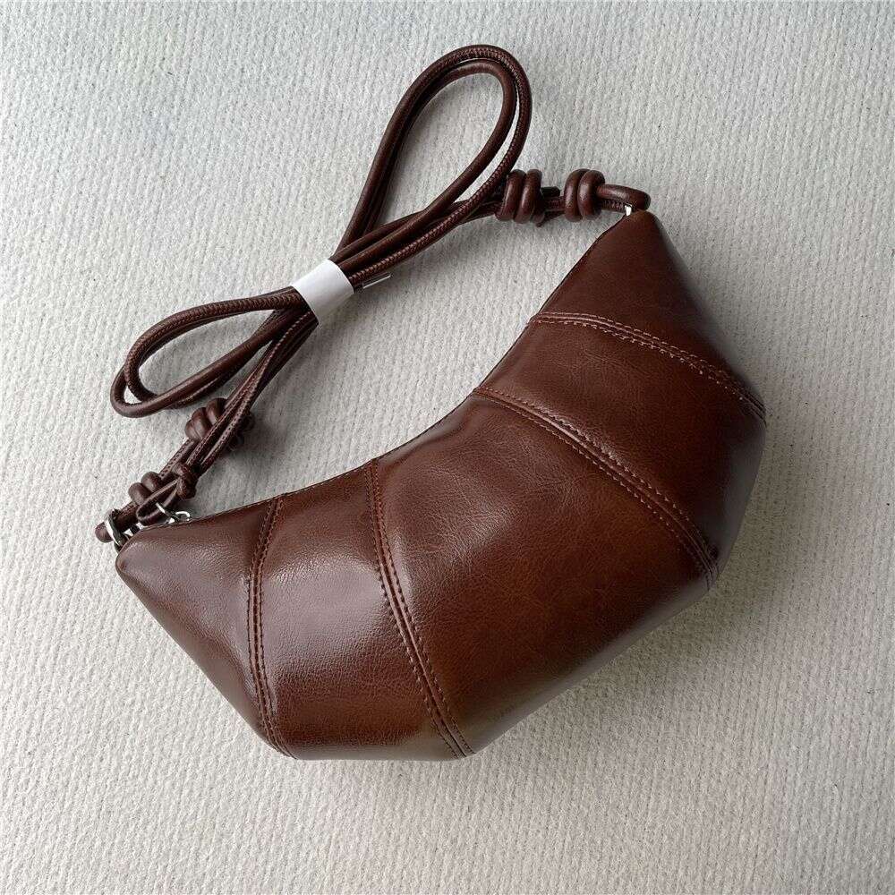 Designer Bag Tote Shoulder Bag New High Grade Oil Wax Cowhide Horn Versatile Crossbody Niche Dumpling