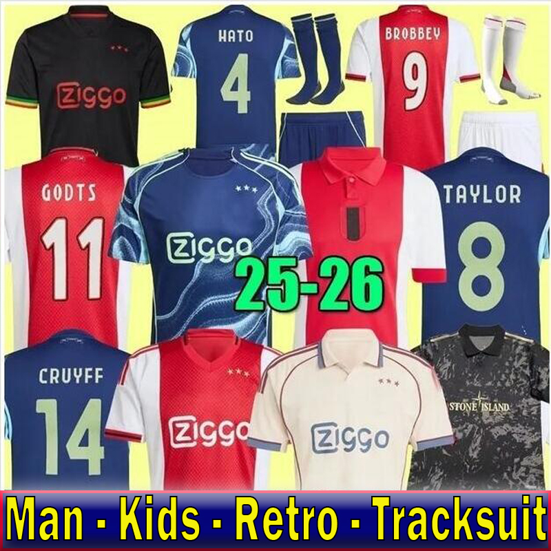 FLC 2025 kit Amsterdam Soccer Jersey 25 26 ajaax Retro Kits maillot Ajaox football shirts 2025 2026 Kids aajax bob marley St one Isl and
