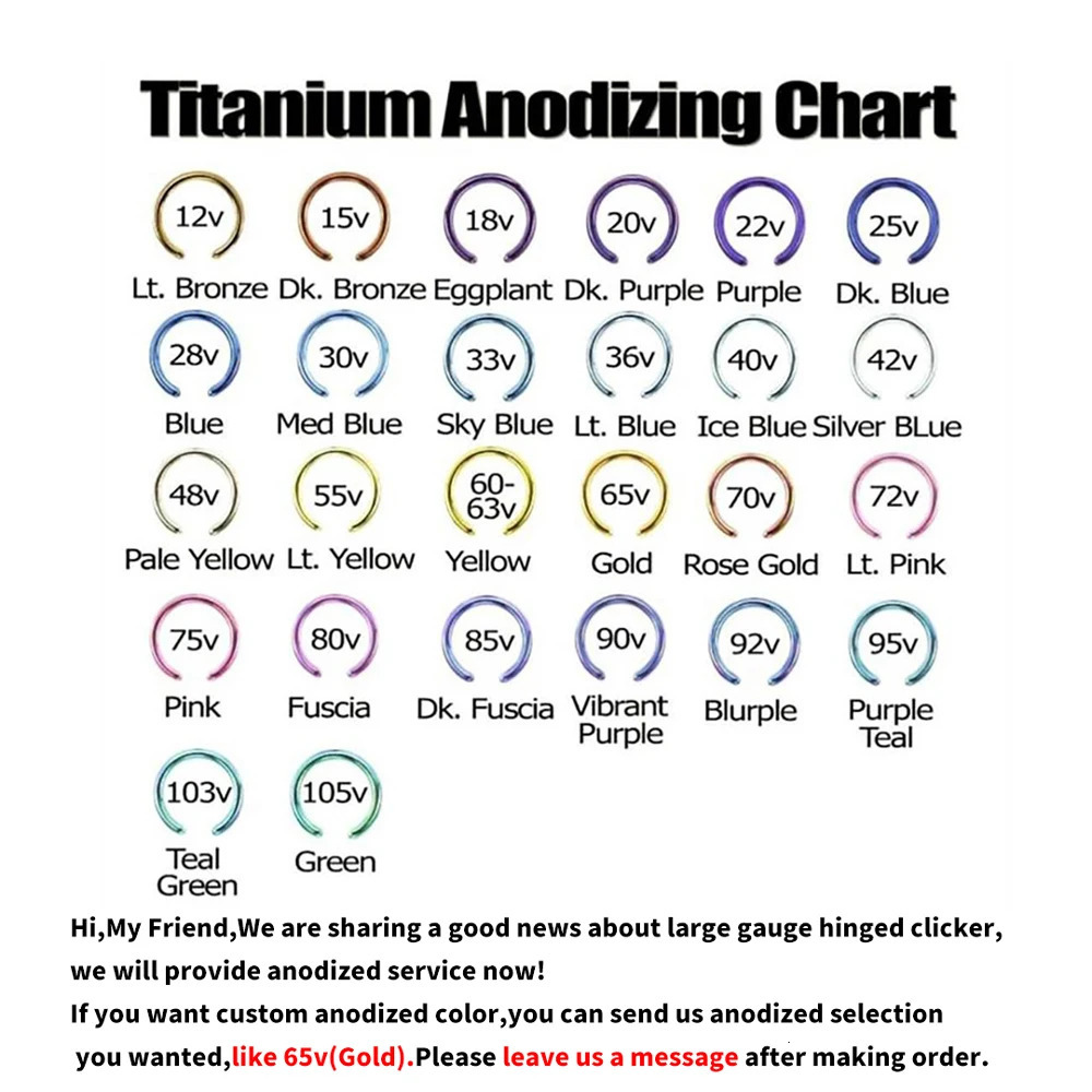 Right Grand ASTM 36 Large Gauge 6G 8G 10G Single Hinged Clicker Segment Hoop Ring Septum Nose Piercing 250805