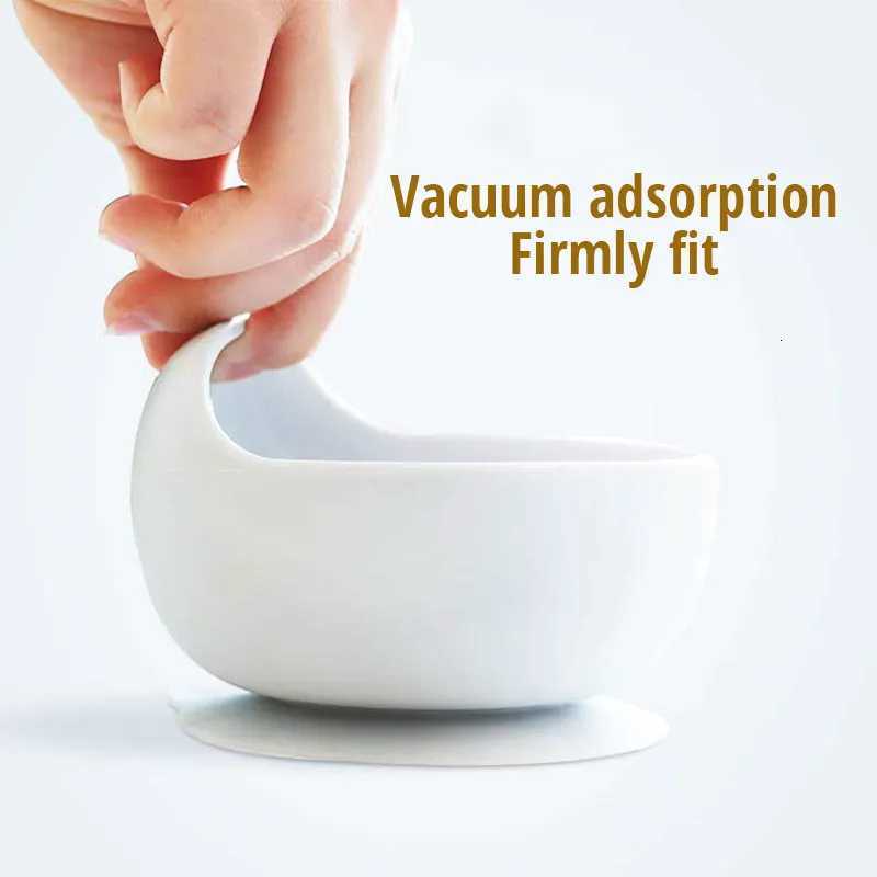 22colors! 1set Silicone Baby Feeding Bowl Set Baby Learning Dishes Suction Bowl Set with Non-Slip Wooden Spoon X250806