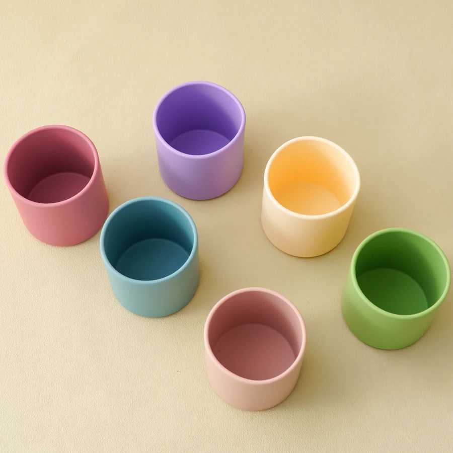 1PCS Baby Learn To Drink Cup Drinkware Silicone Cups For Toddlers Kids LeakProof Child Water Cup Bottle Feeding Cup Baby Supplies X250806