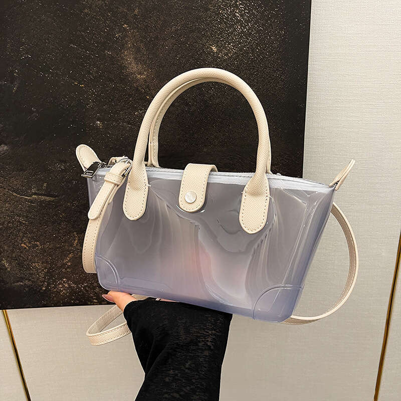 DHcollections 2025 Women's New Transparent Jelly Dumpling Trendy Fashion Handbag Casual Shoulder Crossbody Bag