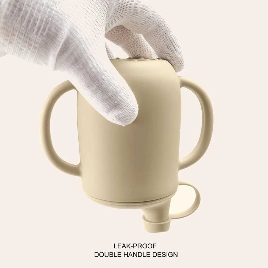 New Mother Kids Baby Silicone Cups With Lid Portable Learning Drinking cup Childrens Water Bottle Baby Items Free Shipping X250806