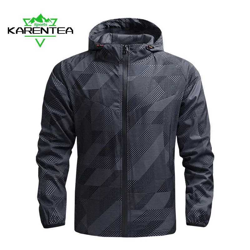 Karentea Running Coats Gym Sportswear Jogging for Men Jacket Fitness Tracksuits Breathable Soft Sports Tennis Clothing Outdoor W250806