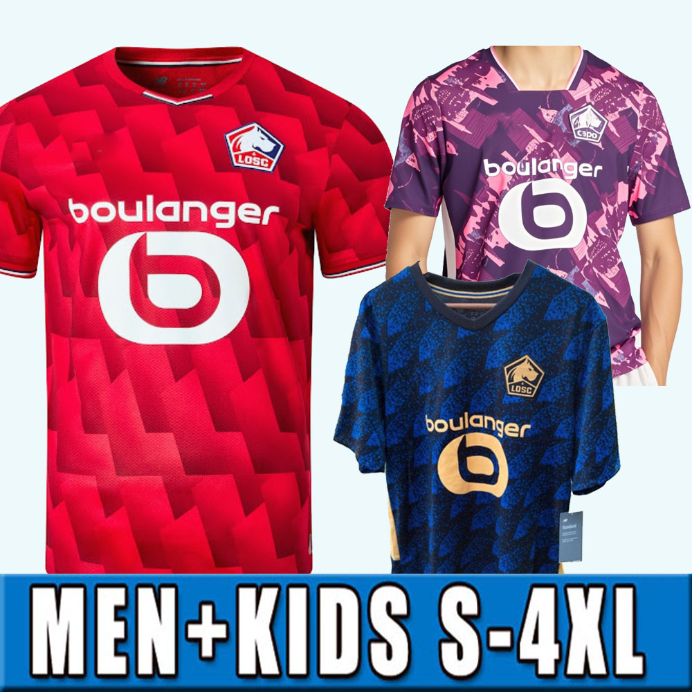 2025 2026 S-4XL Lilles 2025 special Soccer Jerseys home away 3rd HARALDSSON SAHRAOUI MEUNIER E.ZHEGROVA E.MBAPPE Football Shirt Uniforms Men Kids Kits