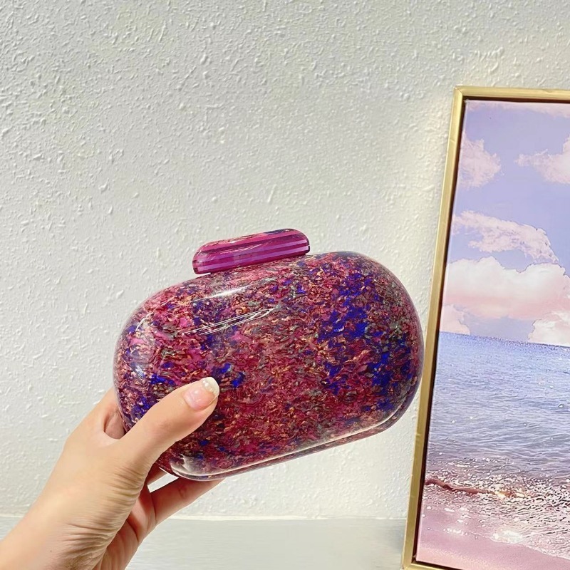 Handcrafted Acrylic Shell Handbag - Chic Messengers for Everyday Use & Evening Outfits