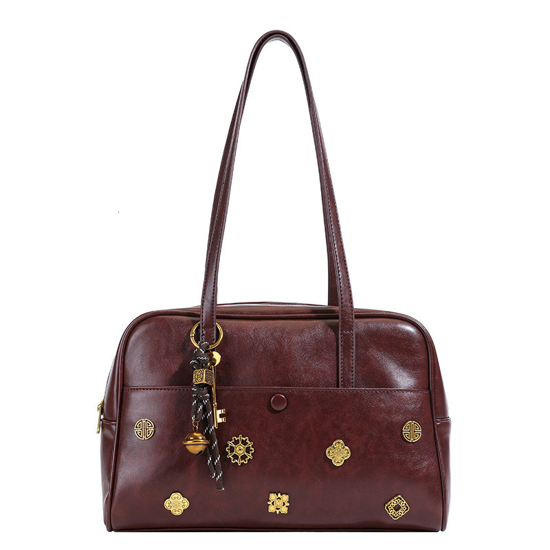 Autumn Winter Niche Underarm Bag for Women 2025 Simple Briefcase Fashion Large Capacity Shoulder Bag 250806