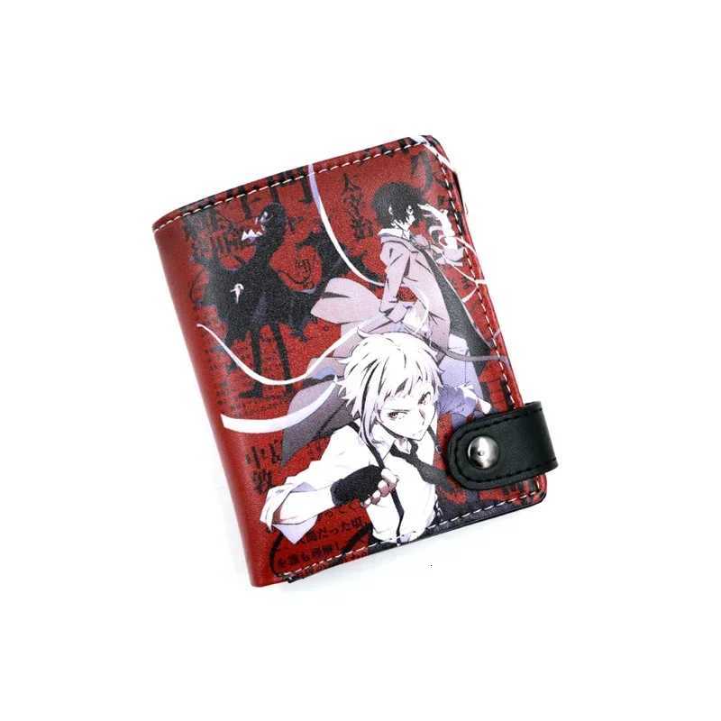 Bungo Stray Dogs Nakajima Atsushi Anime Wallets Cartoon Dazai Osamu Card HoldersXJ250806