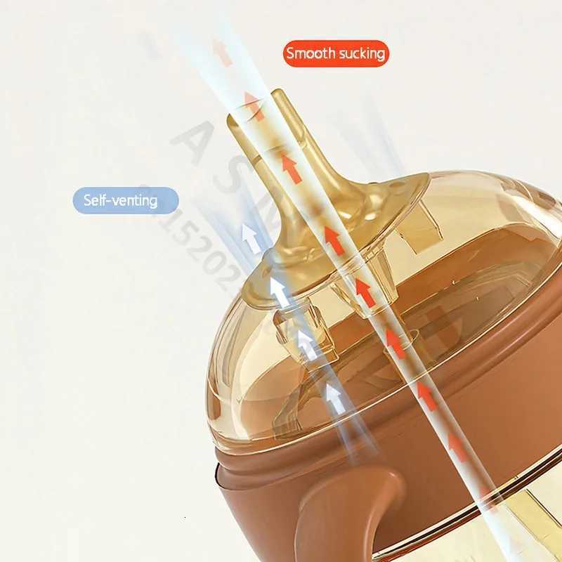 Newborn Baby Bottle/Wide Mouth Break Bottle/Nano Nipple/Drinking Nipple/Duck Nipple/Learning Drinking Cup/Big Baby Bottle X250806