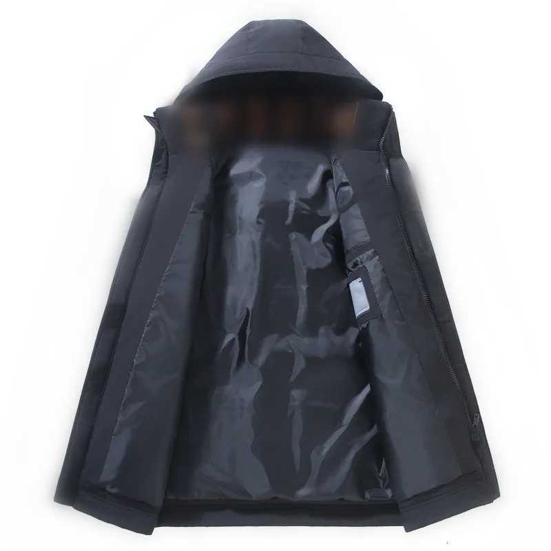 Winter Jacket Men White Duck Down Hooded Warm Down Coats Mens Fashion Long Slim Fit Black Winter Jacket Men Casual Clothing W250806