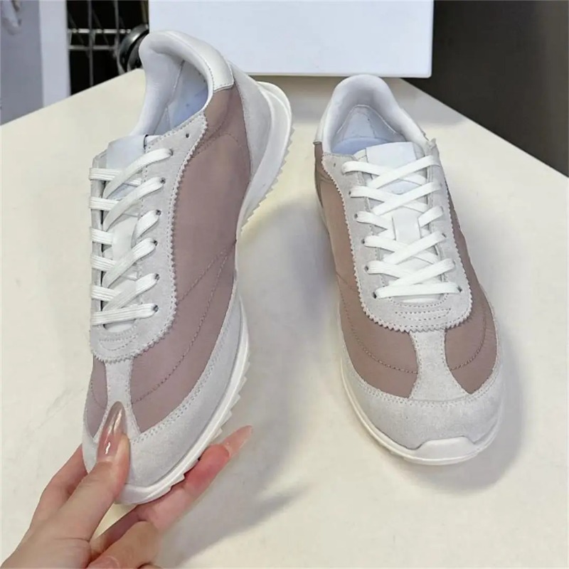 2025 New Summer Flats Fashion Round Toe Women Shoes Concise Lace-up Genuine Leather Decor Zapatos De Mujer Hot