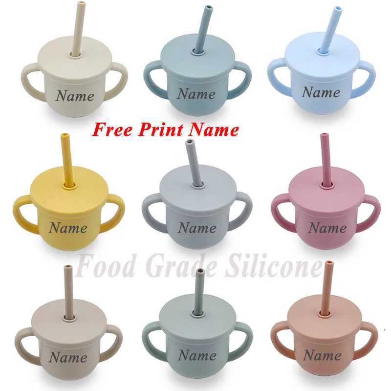 Personalized Name for Baby Feeding Cup Bottle Straw Cu Baby Learning Drinking Cup Toddler Drinking Bottle Children Drinking Cup X250806