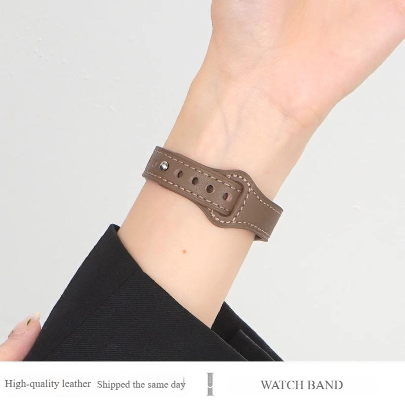 Leather Strap for Watches - Water Resistant and Durable Material watch2/3/4/6/5/se/Ultra - AW366