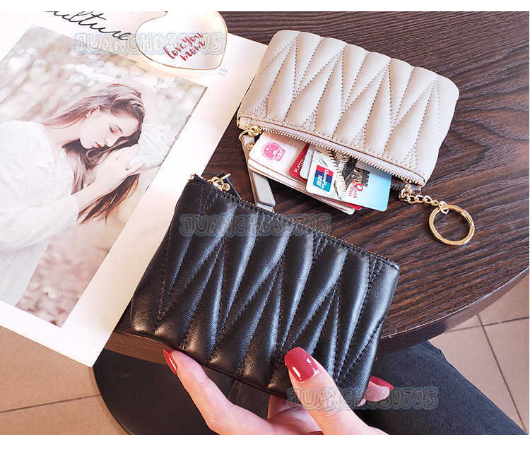 Mini Wallet for Women Compact Leather Wallet Short Genuine Leather Coin Purse 2025 New Simple Zipper Wallet H250806
