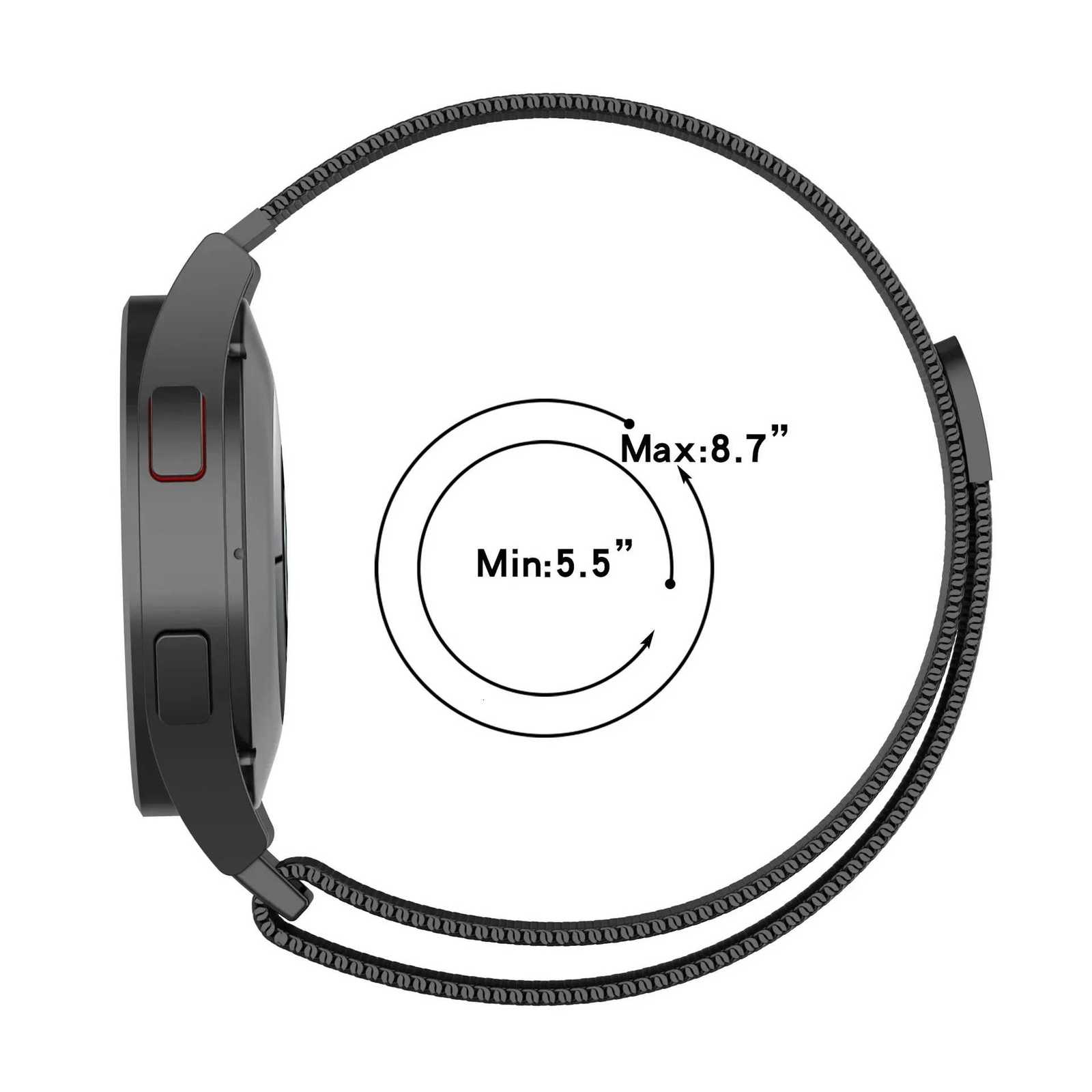 Magnetic Loop Strap for Amazfit GTS 2/GTS 2 Mini/2e/Stratos 3/GTR 3 Pro/GTR2/Metal Bracelet Band Correa Amazfit Bip U Pro W250806