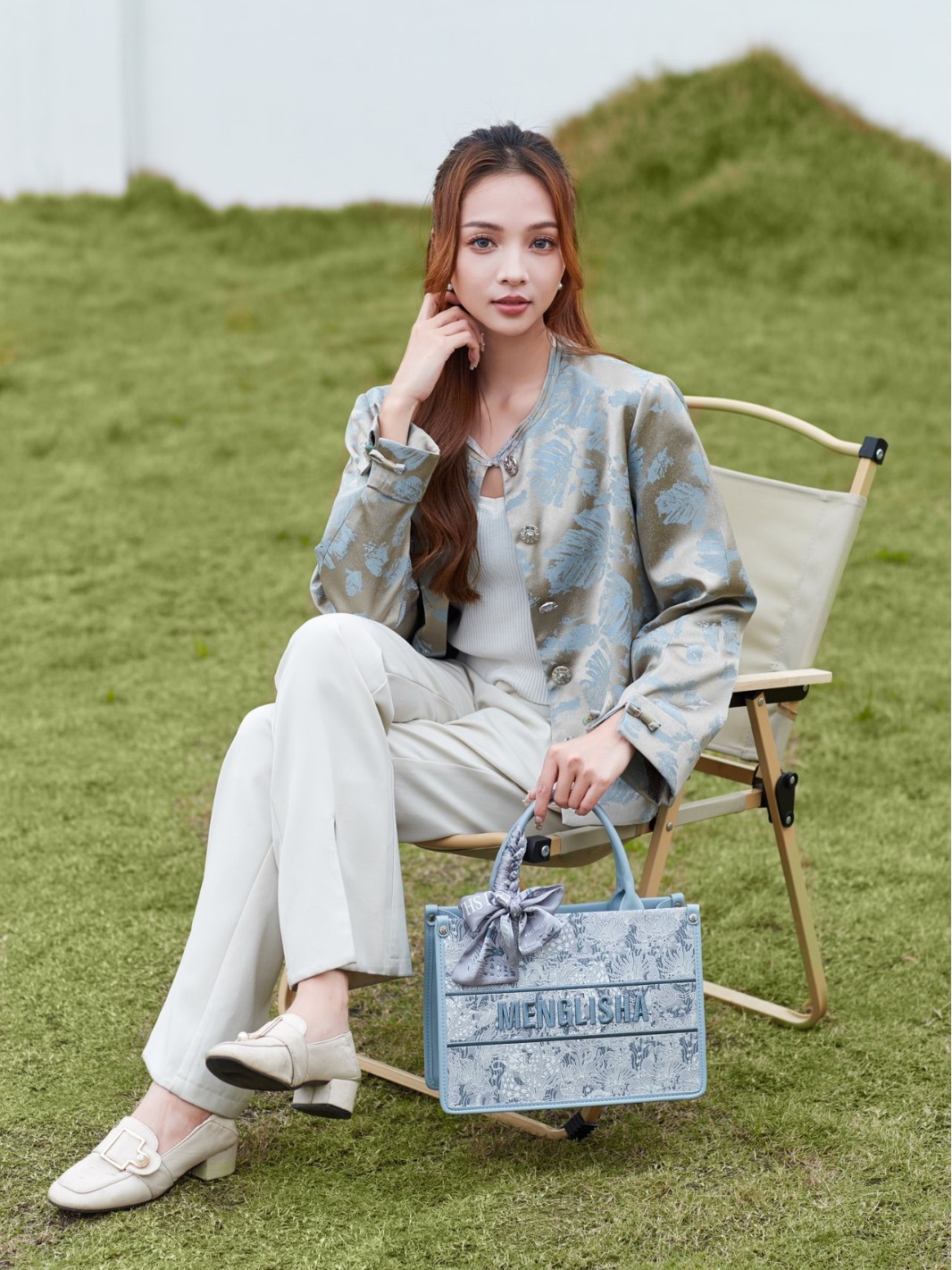 MENG LI SHA 2025 New Fashionable and Simple Summer Handheld Tote Bag for Women - Large Capacity Shoulder and Crossbody Bag for School and Commuting