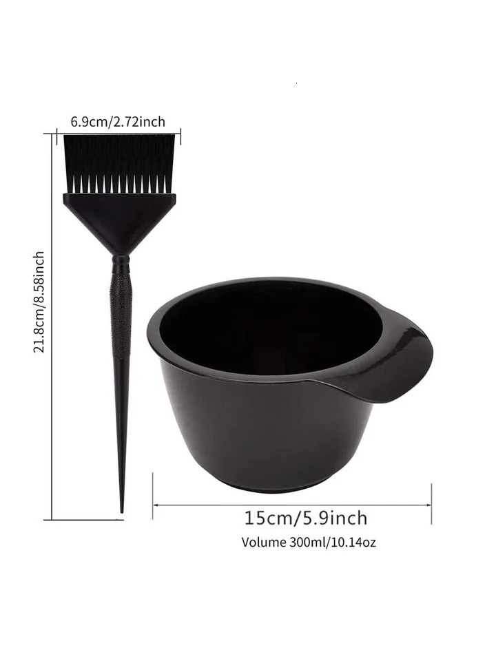Professional Color Brush Bowl Set Dye Mixer Hair Tint Dying Coloring Mixing Bowls Hairdressing Styling Tools 250805