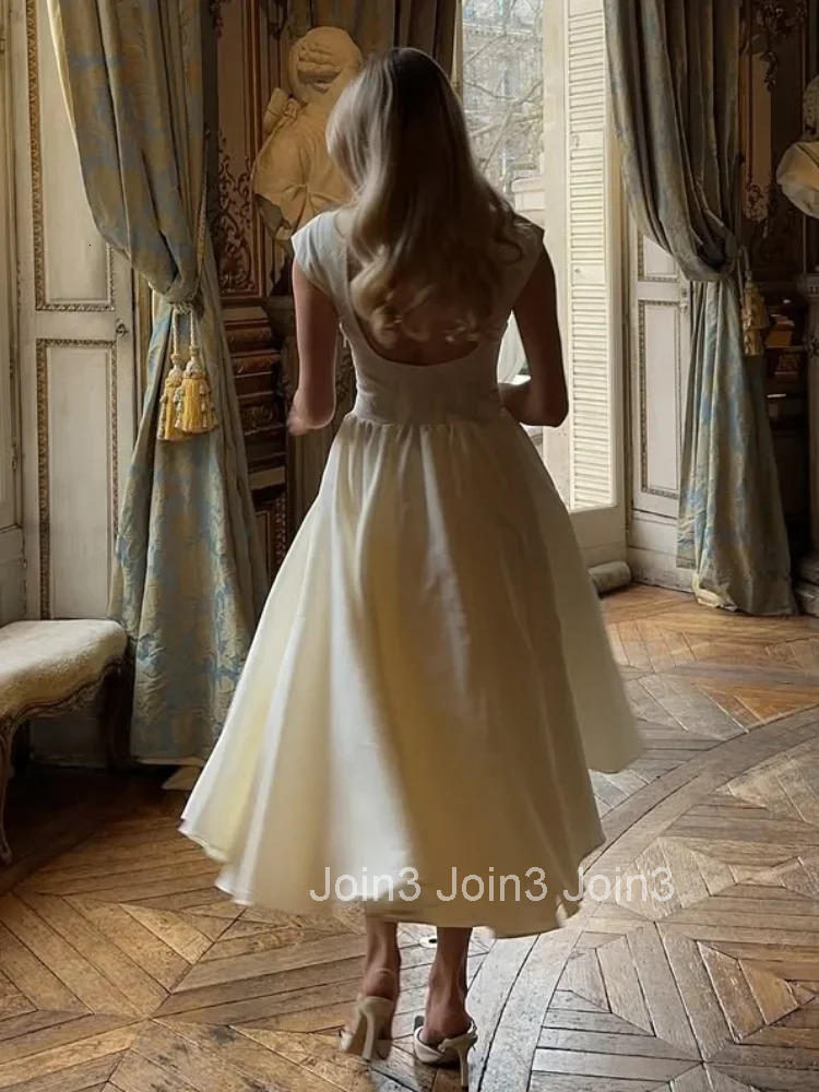 Chic White Backless Women Ruffled Floor Long Dress Elegant O Neck Sleeveless High-waisted Slim-fit Robes New Ladies Summer Wear