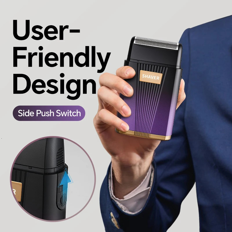 USB mens electric shaver professional electric shaver cordless shaver portable beard trimmer 250805