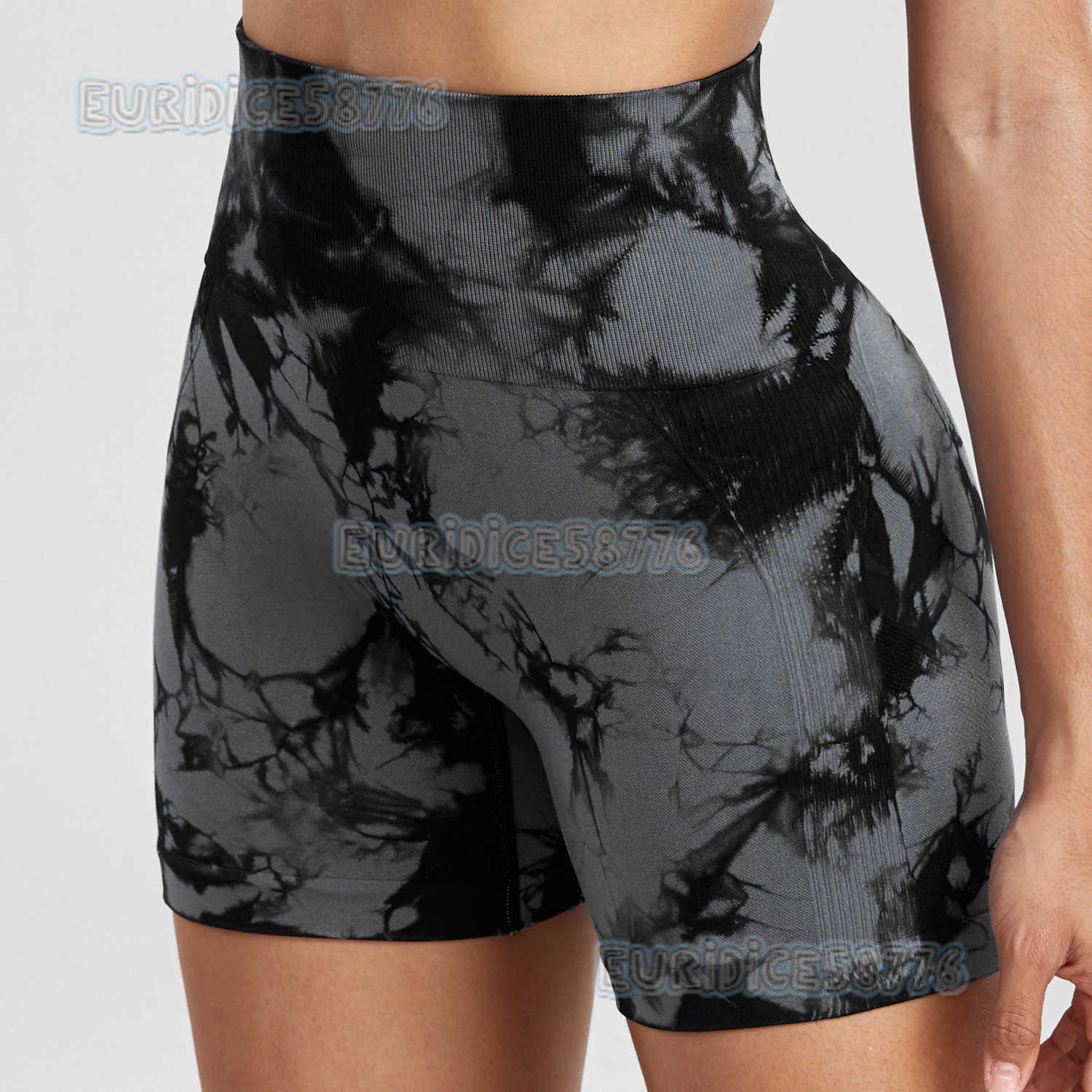 Yoga Women Shorts Tie Dye Seamless Womens Summer High Waist Shorts Fitness Sports Printed Yoga Women Shorts H250806