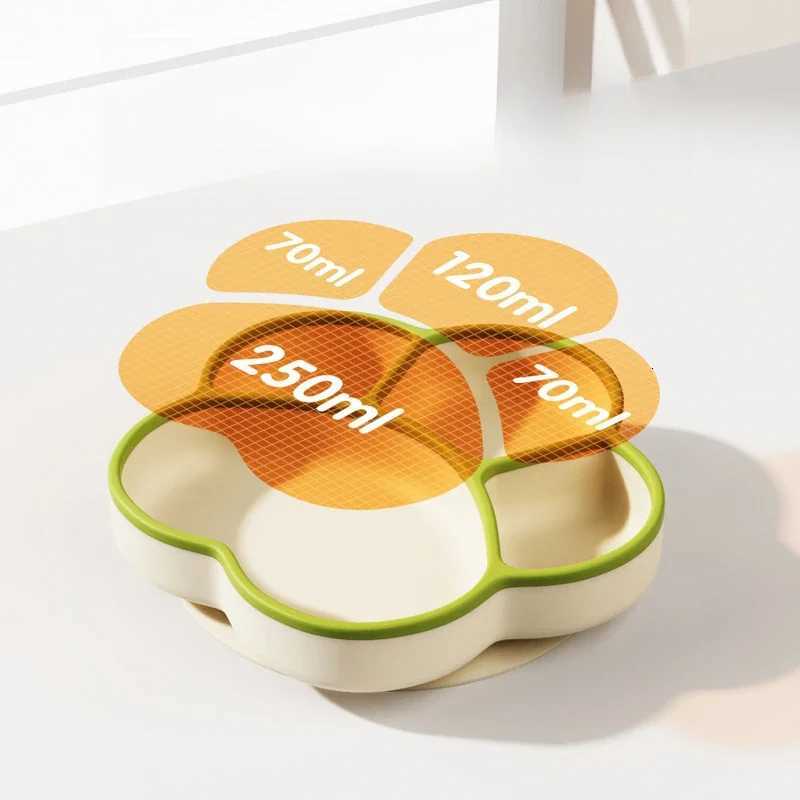 Baby Silicone Dining Plate with Straw Cute Cat Claw Child Dishes Baby Feeding Toddler Training Tableware Kids Plate Dishes Bowl X250806