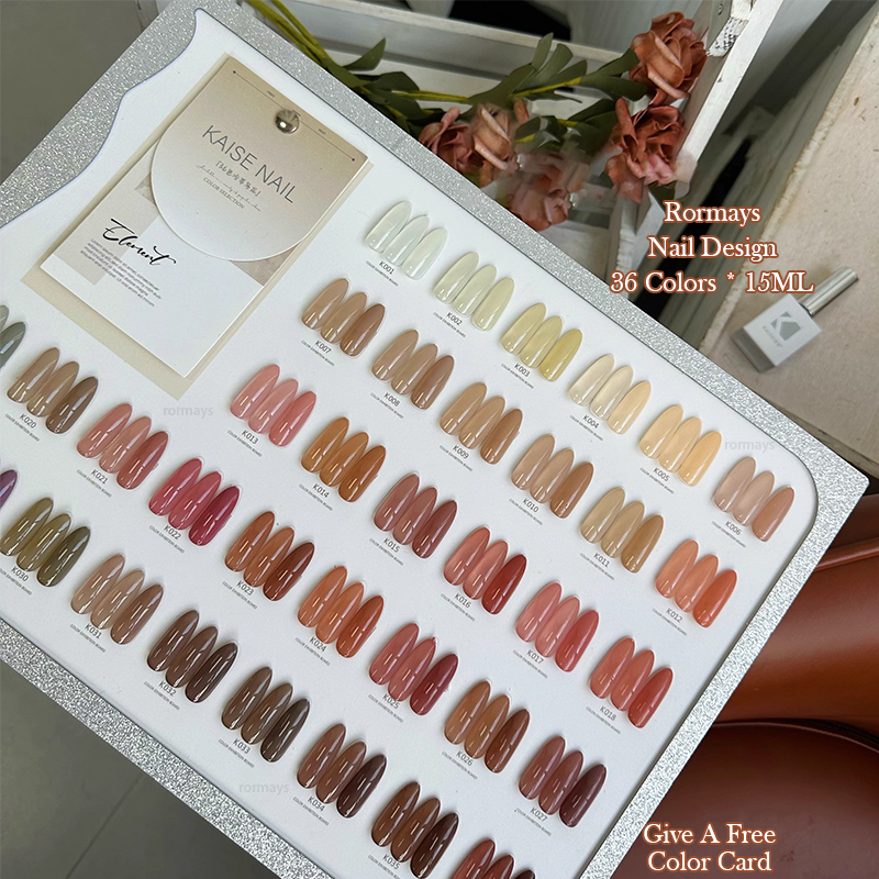 Rormays Four Season gel Polishing 36 Semi permanent Ice Penetrating Grease Skin Bare Color UV LED Soaking Primer Salon Opens Wholesale Factory