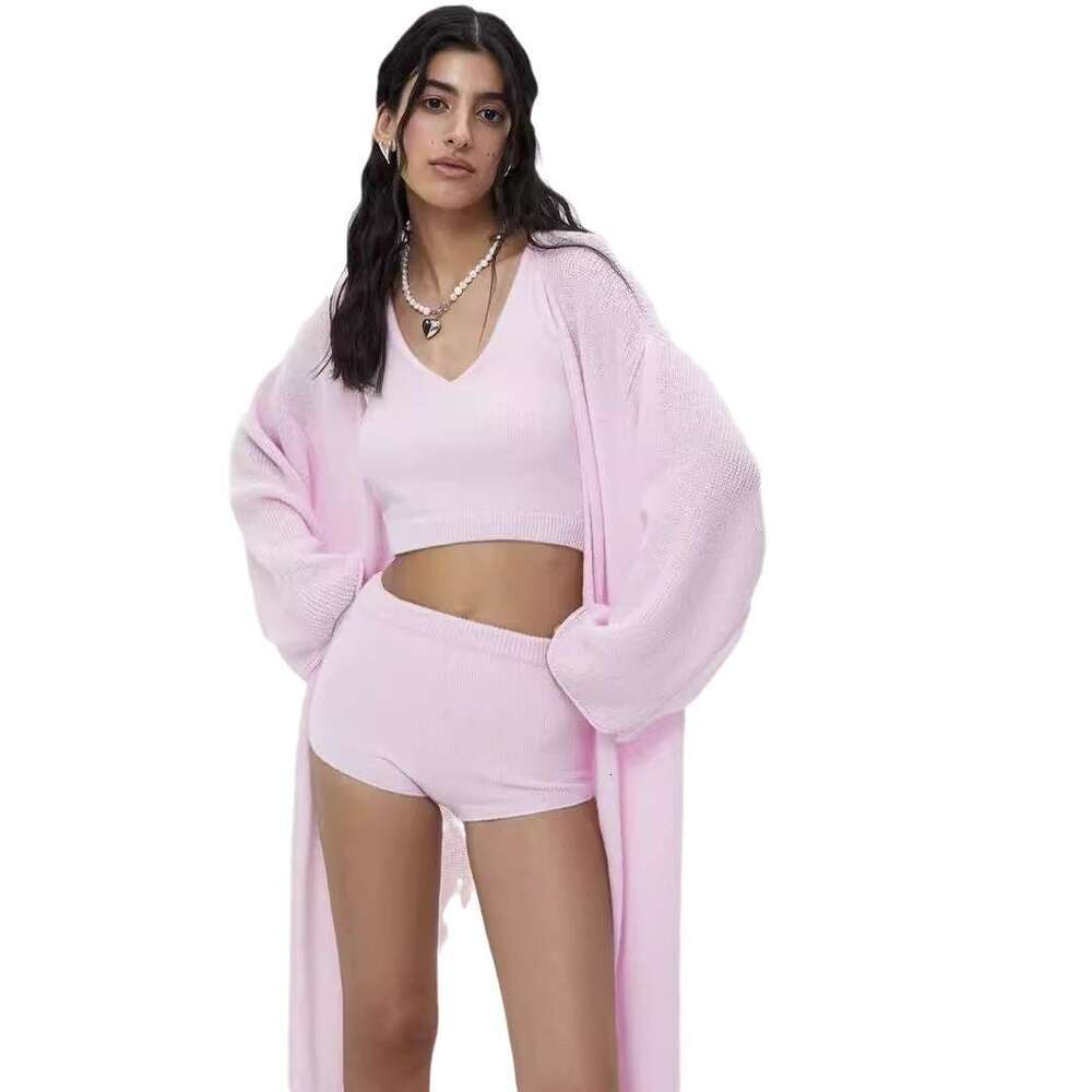 Spring Summer New Long Women Mohair Knitted Hollow Sweater Cardigan High-End Shawl Coat Ins B5