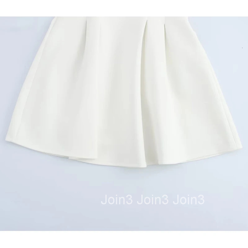 MUJER White Short Dresses for Women Polo Shirt Spring Mini Dress Woman Ribbed Short Sleeve Womens Dresses Elegant Vestidos