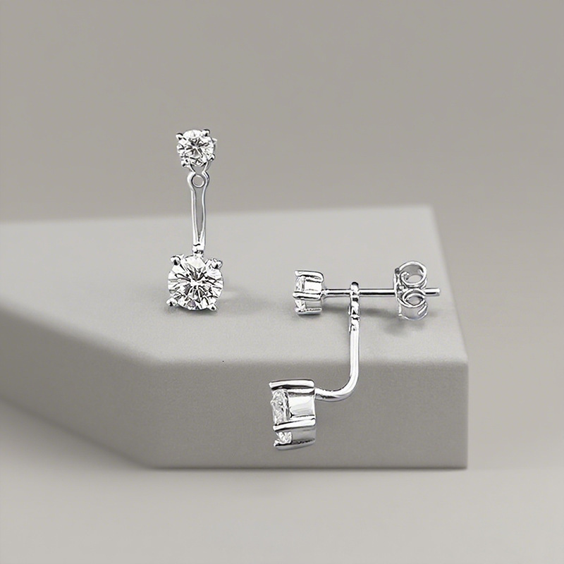 Hui Zhi Wing Jewelry New S Sier Light Back Hanging Earrings High-end Ear Accessories