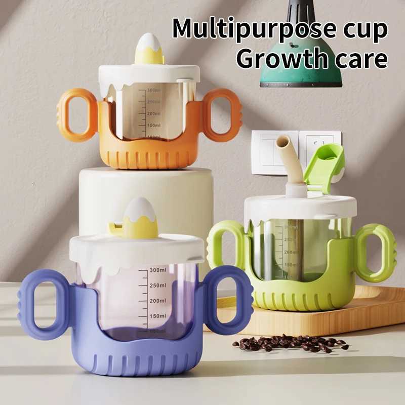 1-3 Years Old Childrens Drinking Cup Baby Drinking Cup Sippy Cup Drop Proof Removable Milk Cup with Graduated Handle X250806