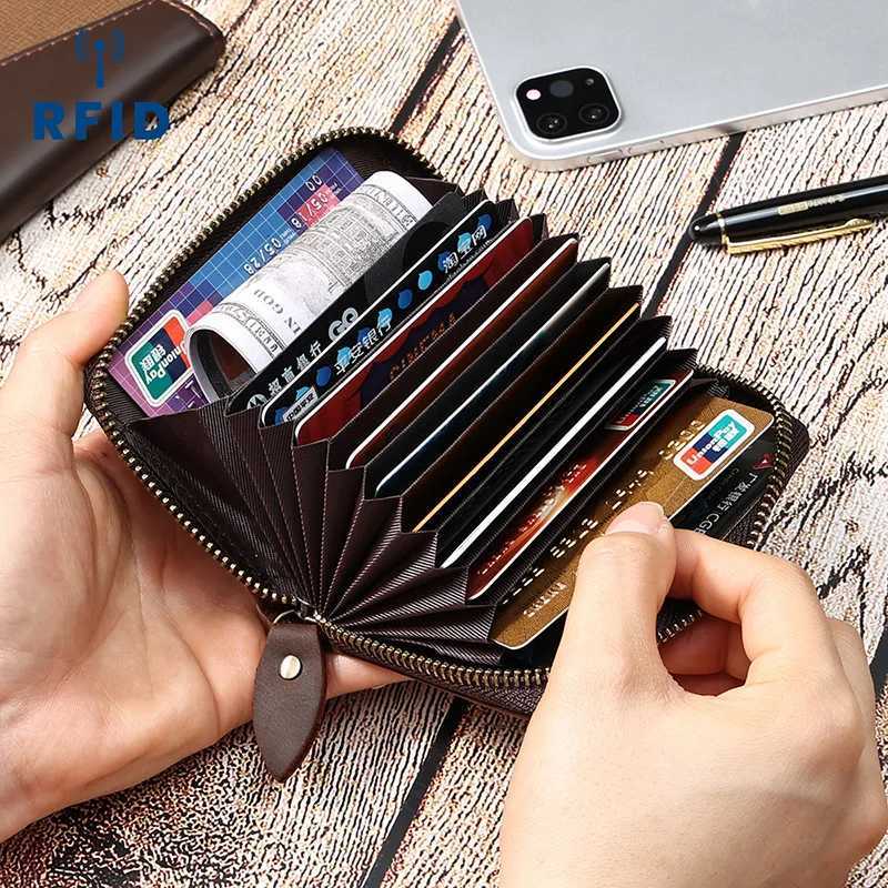 Mans Purse Zipper Coin Purse Short Wallet Men Women Short Wallet RFID Driving License Bag Wallet Multi Cards XJ250806
