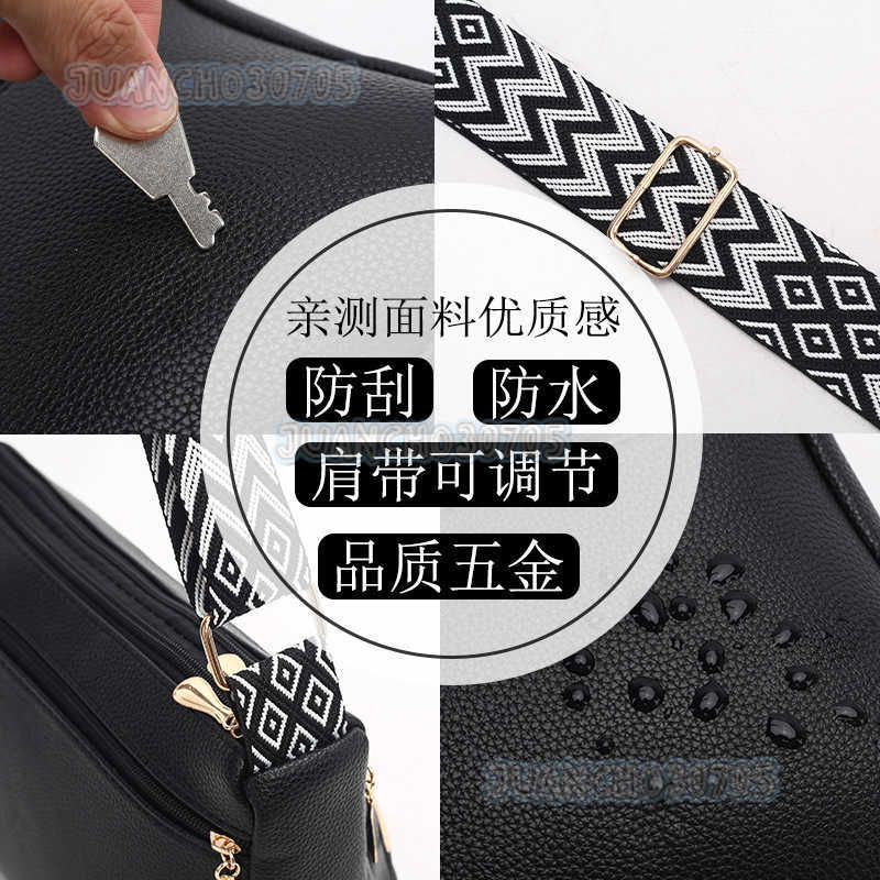 Multi-layer Zipper Shoulder Bag for Women Large Capacity Crossbody Bag Middle-aged Bag Soft Leather Fashion Tote Bag H250806