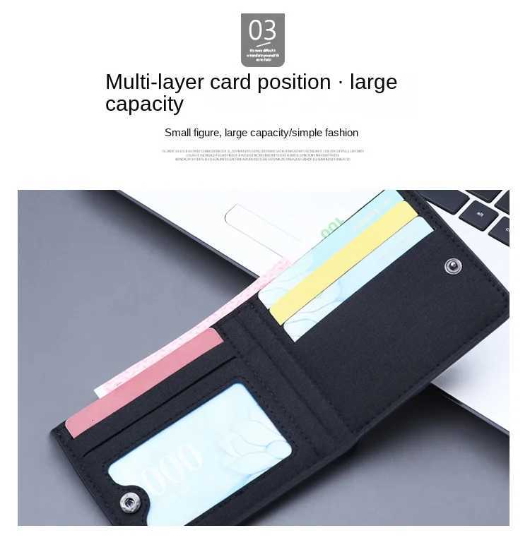 Supernatural Mini Thin Men Wallet Card Holder Mens Purse Coin Pouch Id Card Holder Short Canvas Card Holder Wallet XJ250806