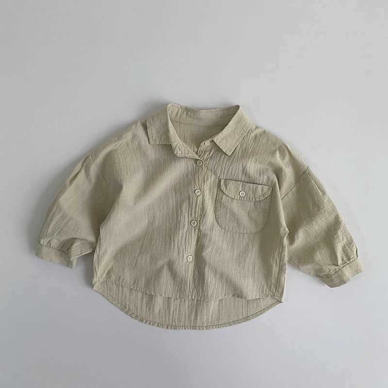 2024 Summer New Childrens Long Sleeve Shirt Super Soft Girls Boy Long Sleeve T-shirt Sun Protection Top X250806