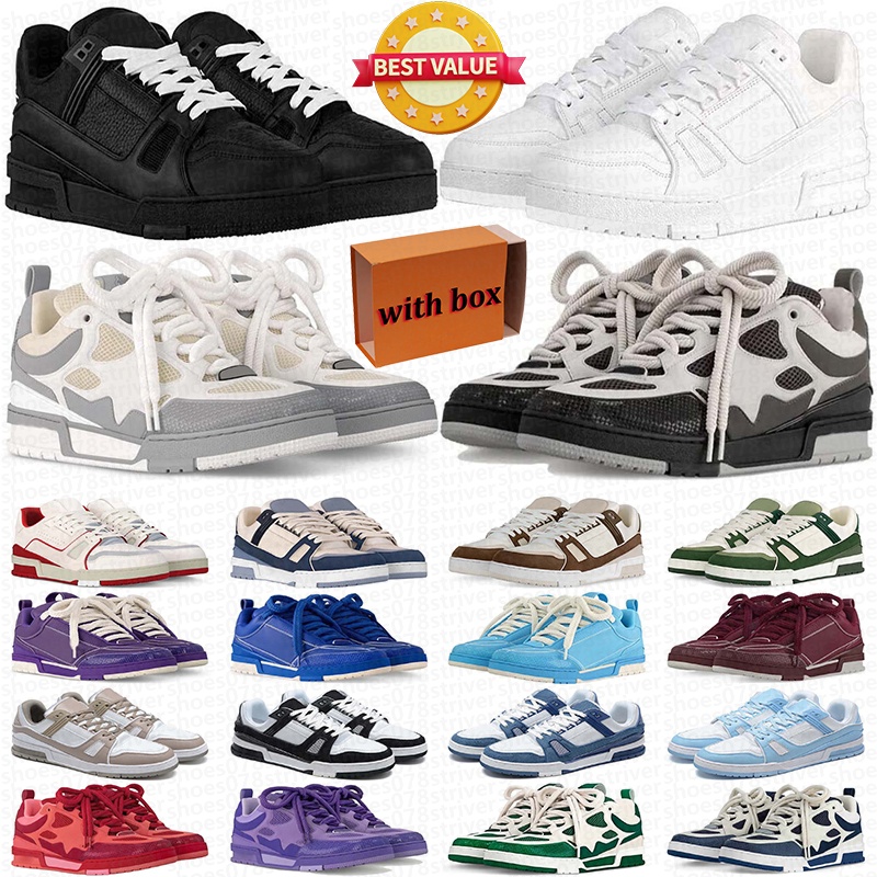 free shipping with box casual shoes for men women chaussure designer white sneakers black mens womens pink blue orange green trainers