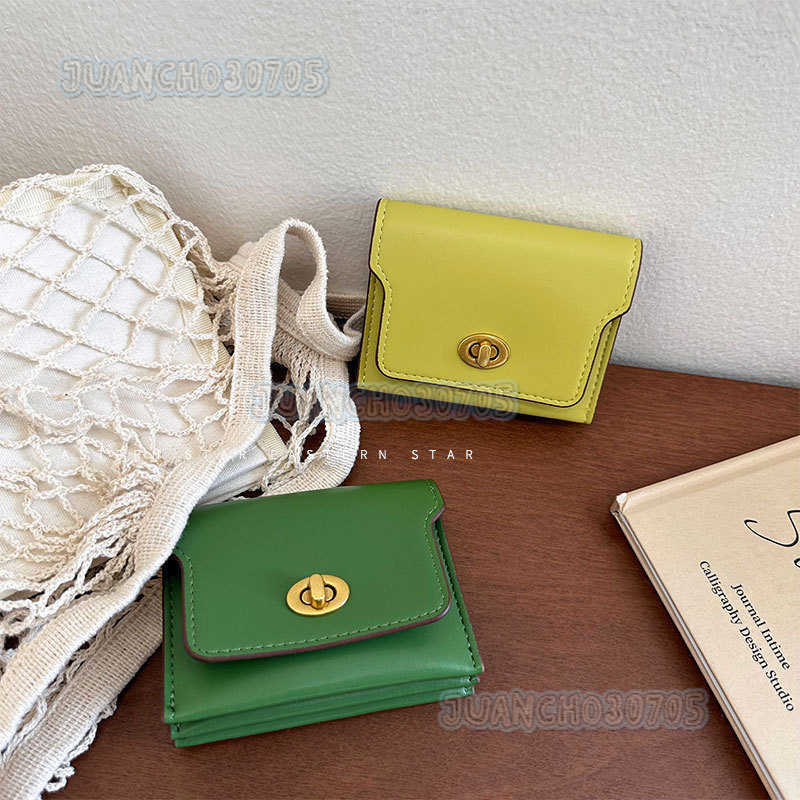 New Dopamine Style Womens Card Holder Wallet Short Fashion Multi-color Multi-card Slot Card Holder with Zipper H250806
