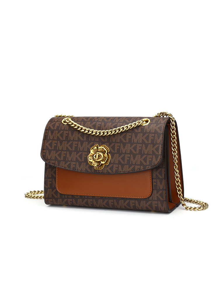 MKF designer bag free shipping High quality casual Floral flap bag simple versatile classic shoulder handbag for woman