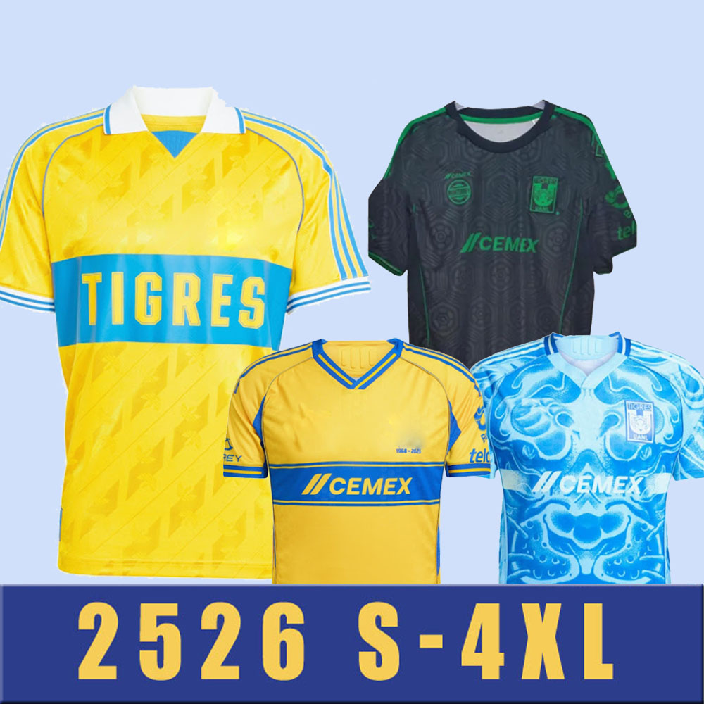 2025 2026 S-4XL LIGA MX Tigres UANL 65th soccer jerseys GIGNAC 2025 F.THAUVIN FERNANDEZ NICO PIZARRO C.SALCEDO VARGAS 65th Anniversary football shirts men kids kits